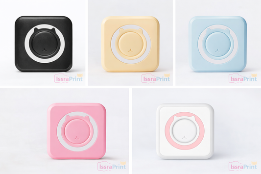 🖨 IssraPrint™ – Mini Imprimante Thermique Portable Sans Fil Bluetooth + 5 Rouleaux Offerts 🎁