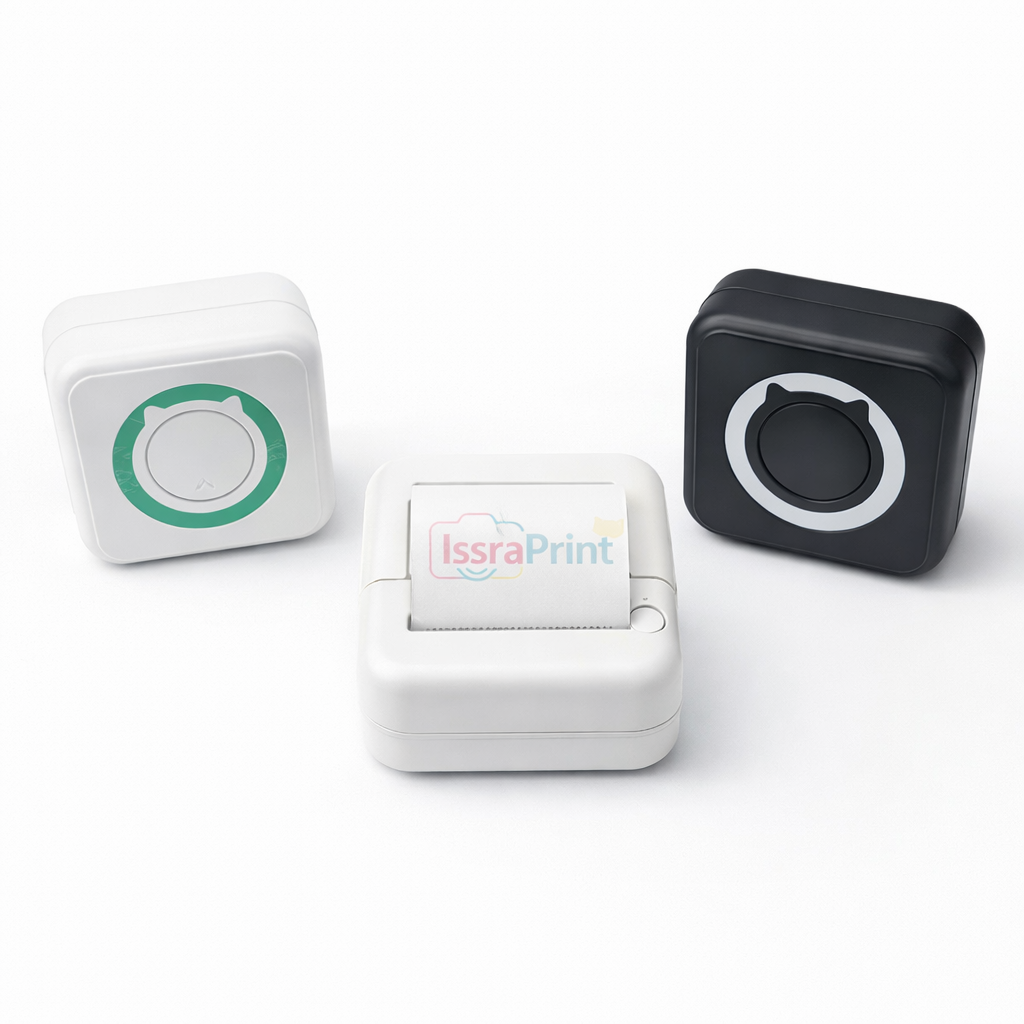 🖨 IssraPrint™ – Mini Imprimante Thermique Portable Sans Fil Bluetooth + 5 Rouleaux Offerts 🎁